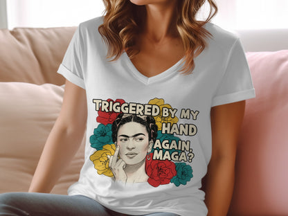 Triggered By My Hand Again MAGA Graphic Tee
