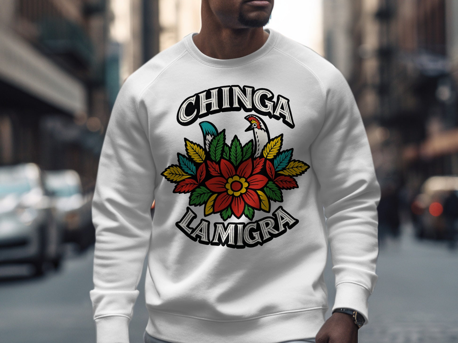 Chinga Lamigra Floral Graphic Crewneck Shirt product