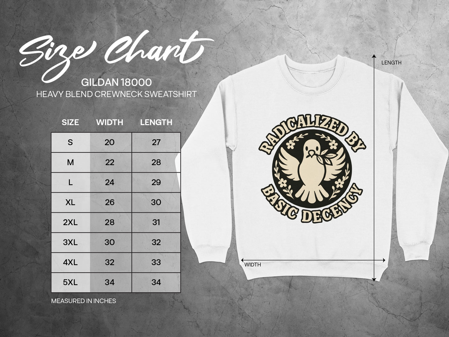 Radicalized by Basic Decency Crewneck Sweatshirt product