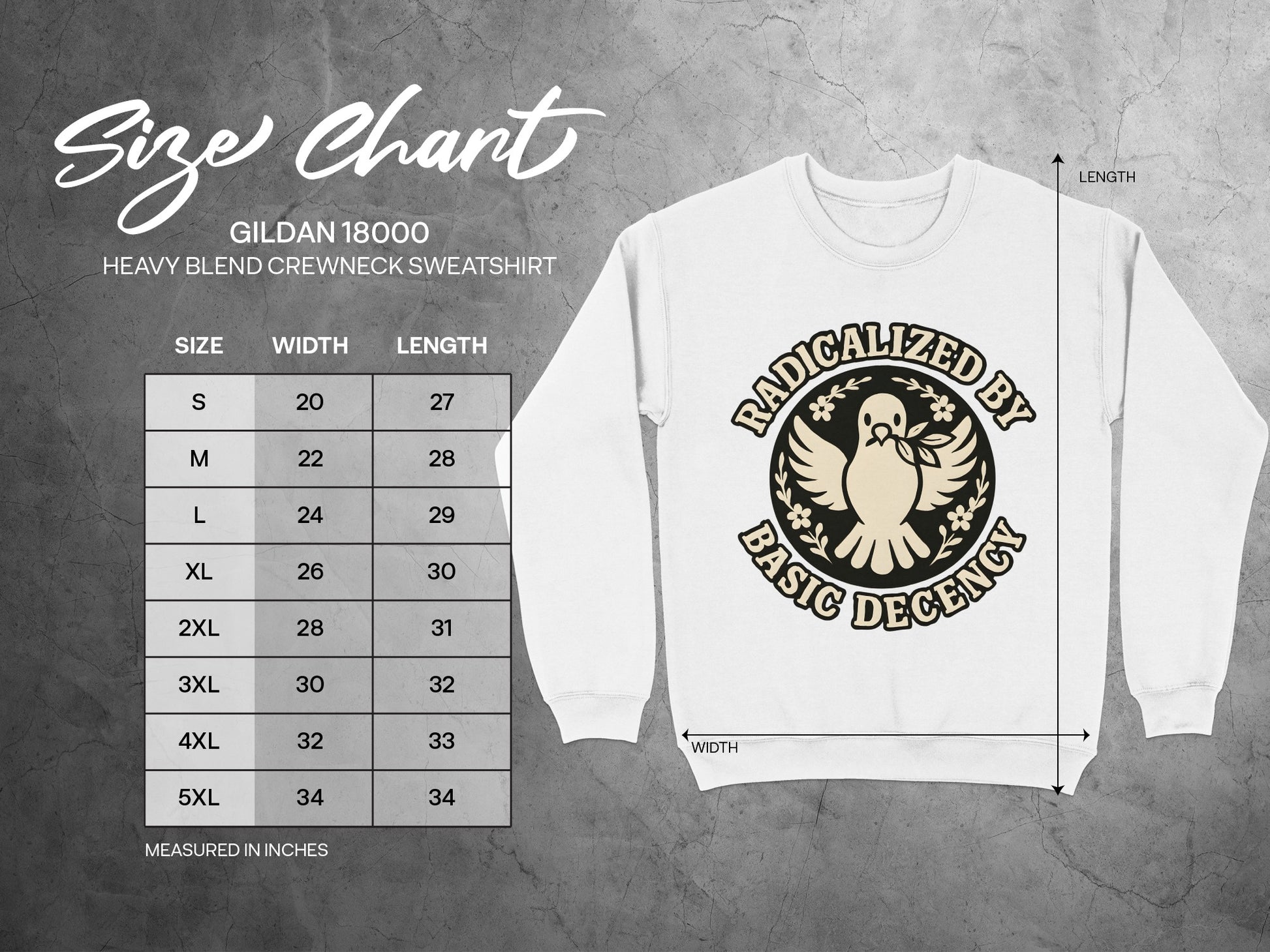 Radicalized by Basic Decency Crewneck Sweatshirt product