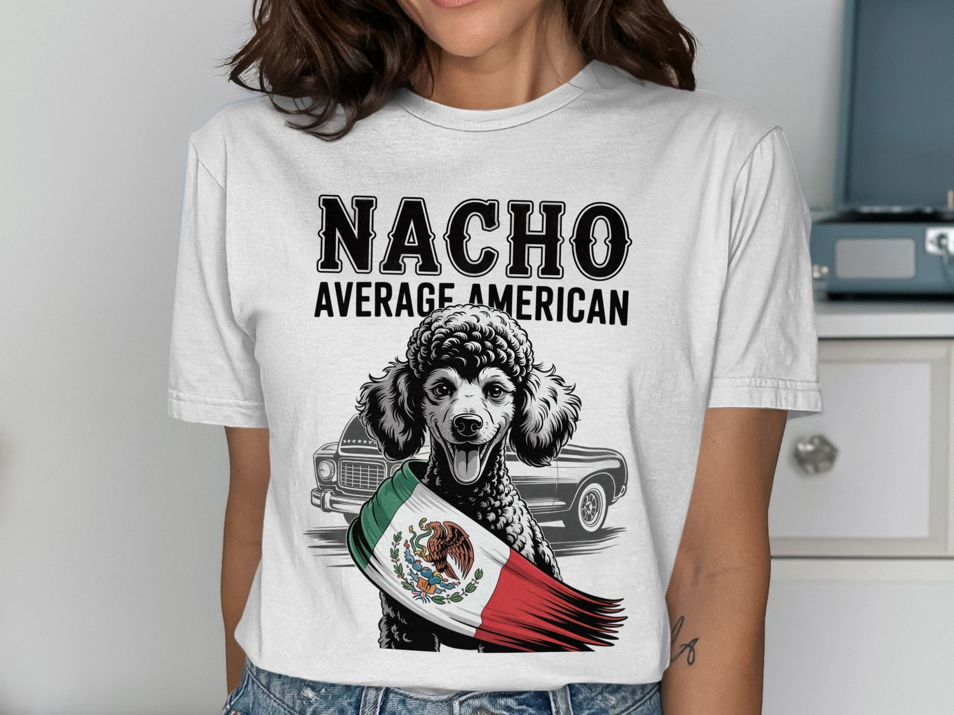 Unique Nacho Average American Dog Graphic T-Shirt product