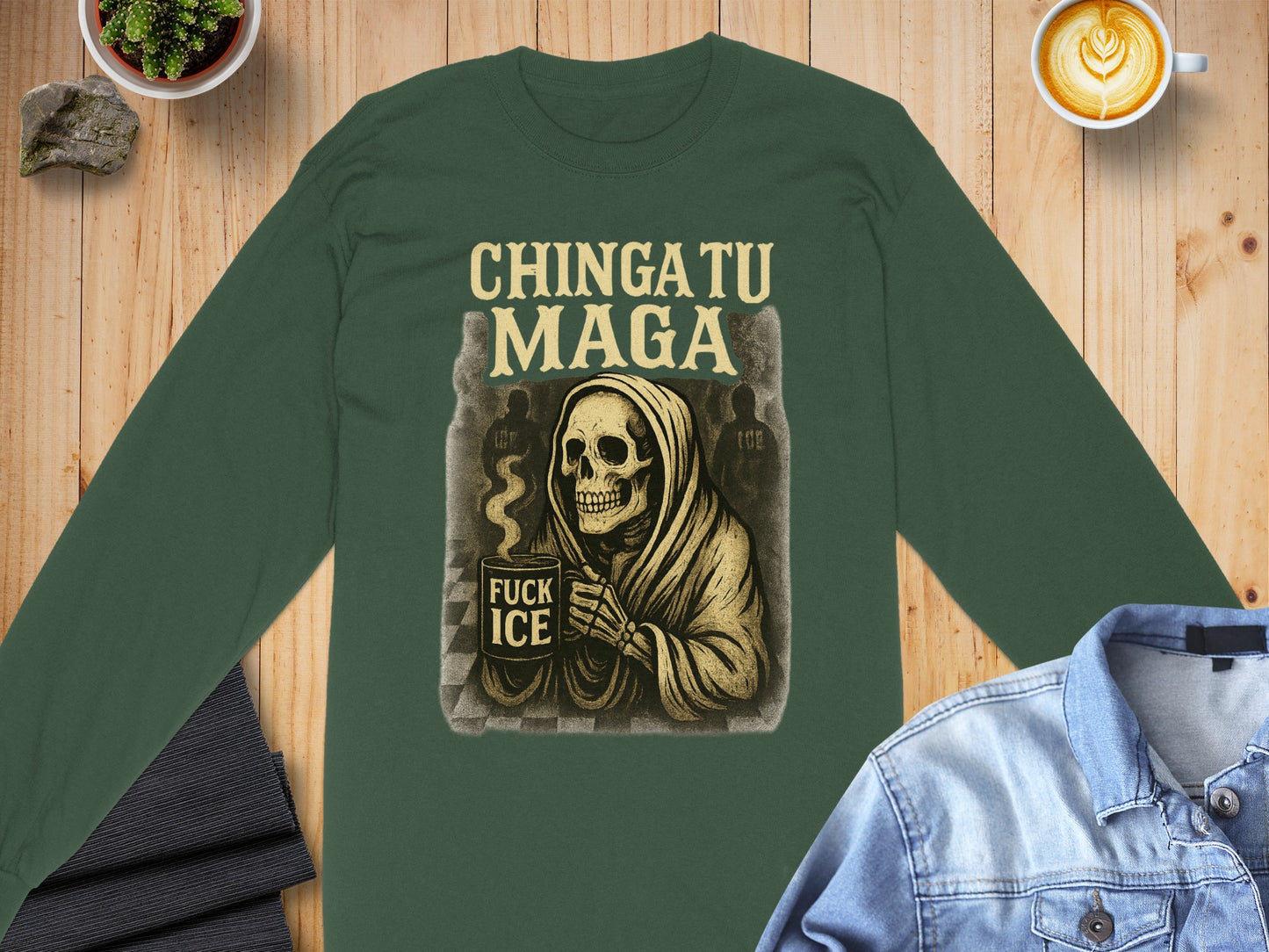 Chingatu Maga Fuck ICE Long Sleeve Shirt