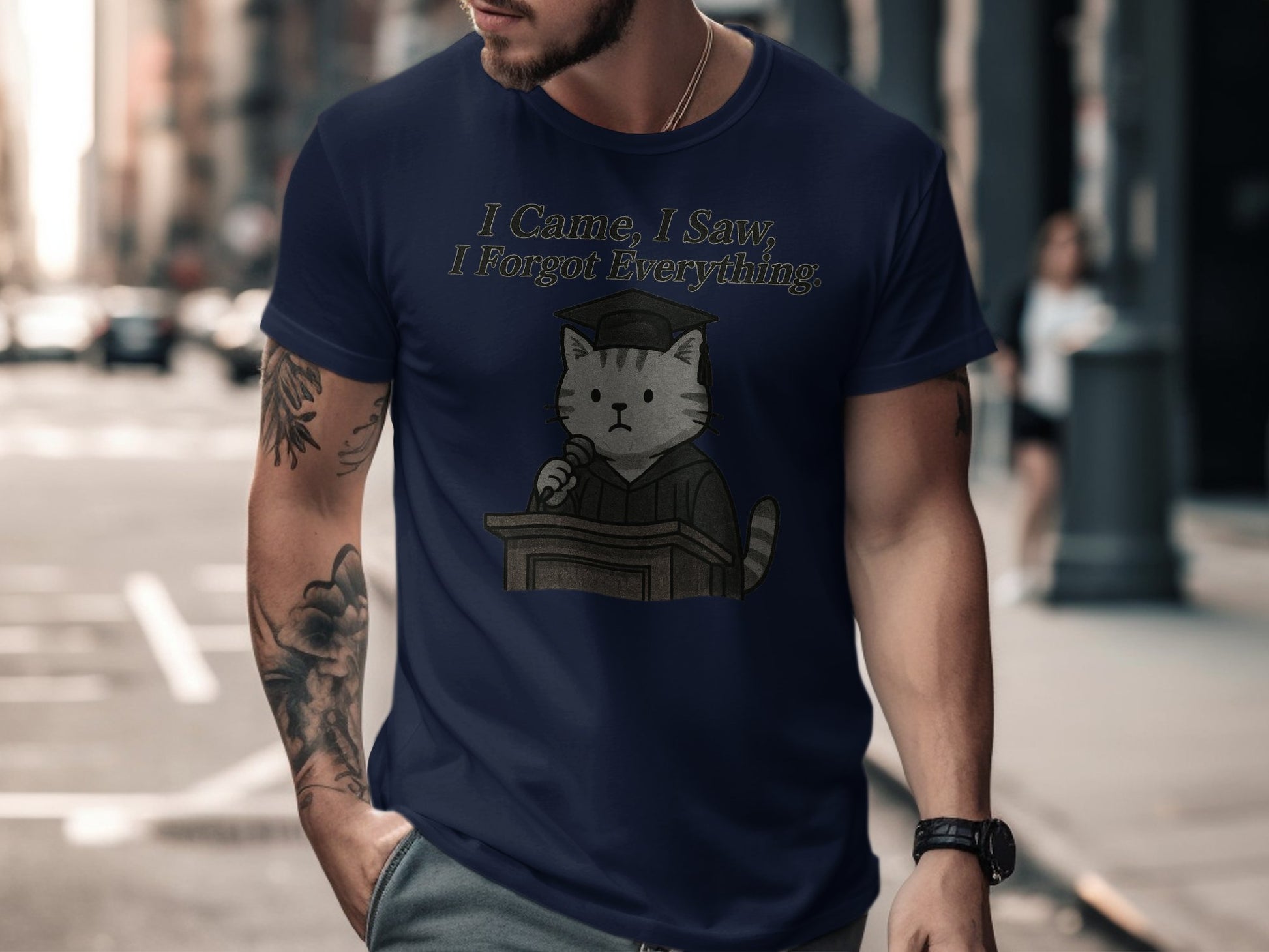 I Came I Saw I Forgot Everything Cat Shirt product