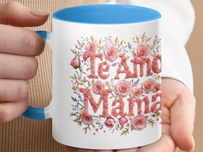 Te Amo Mama Floral Design Coffee Mug product
