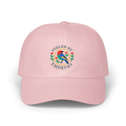 Fueled by Empathy Bird Embroidered Pink Hat product