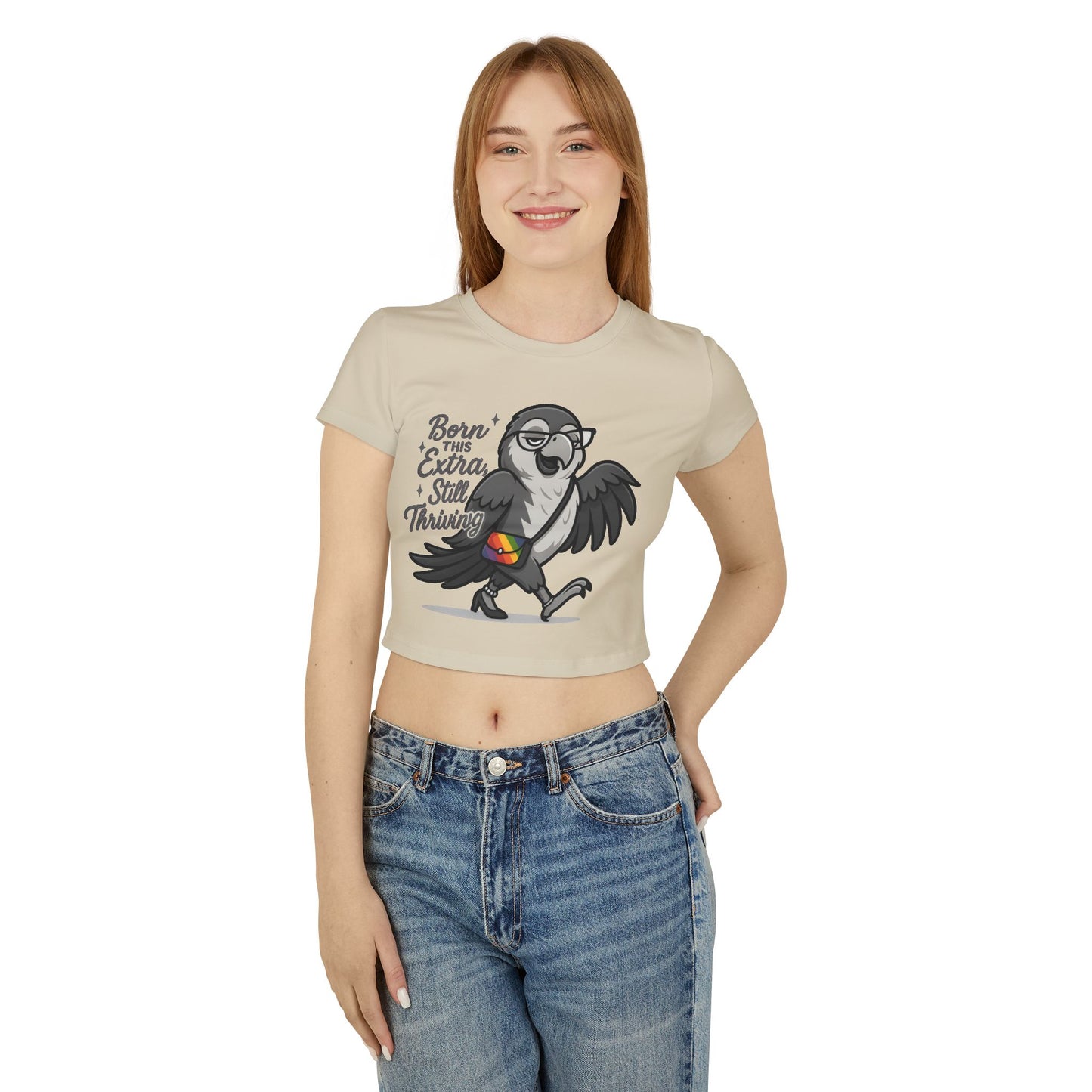 Born This Extra Baby Tee - Cute Pride Shirt for Confident Women