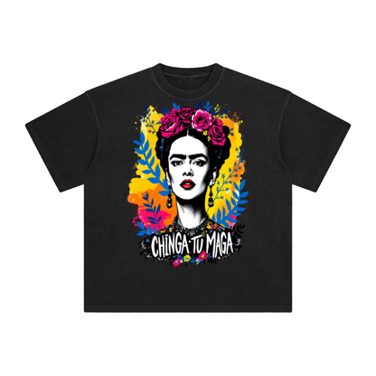 Frida Kahlo Chinga Tu Maga Enzyme Washed T-Shirt
