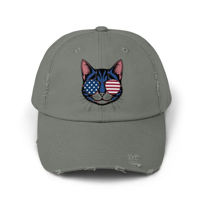 Cat with American Flag Sunglasses Embroidery product type