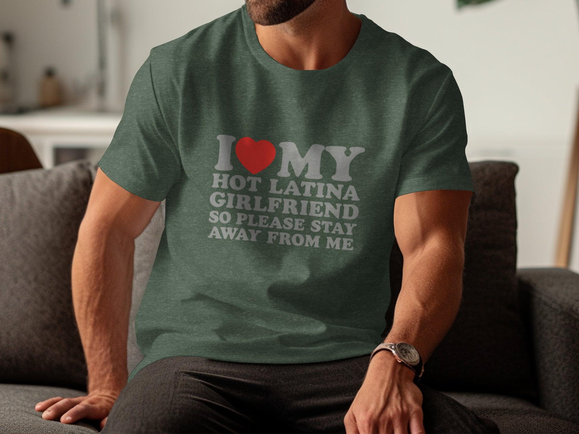 I Love My Hot Latina Girlfriend Stay Away T-Shirt product