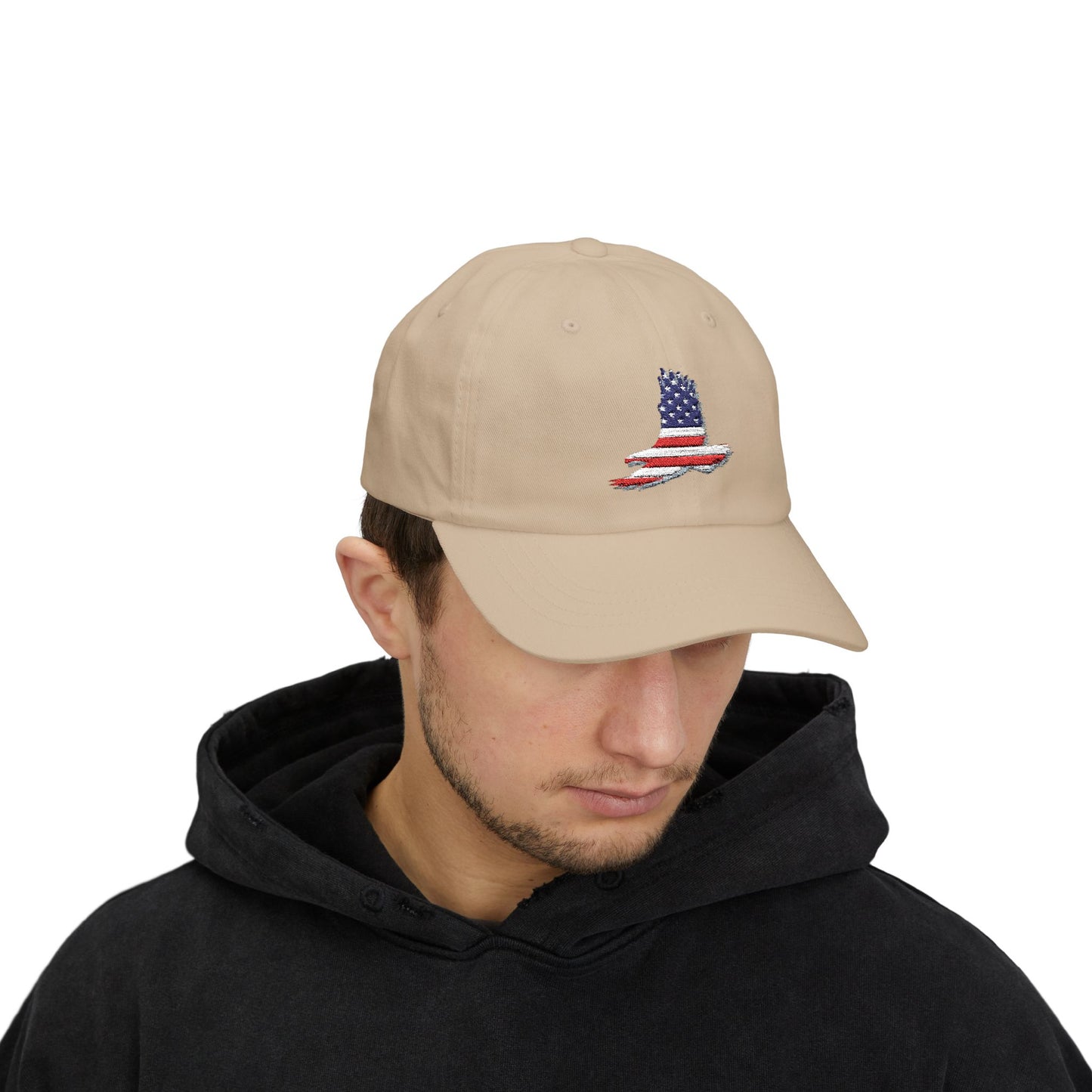 4th of July Classic Cap with American Flag Design, Patriotic Cap, Adjustable Hat, Gift for Dad, Summer Accessory, Independence Day