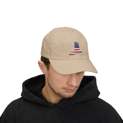 4th of July Classic Cap with American Flag Design, Patriotic Cap, Adjustable Hat, Gift for Dad, Summer Accessory, Independence Day