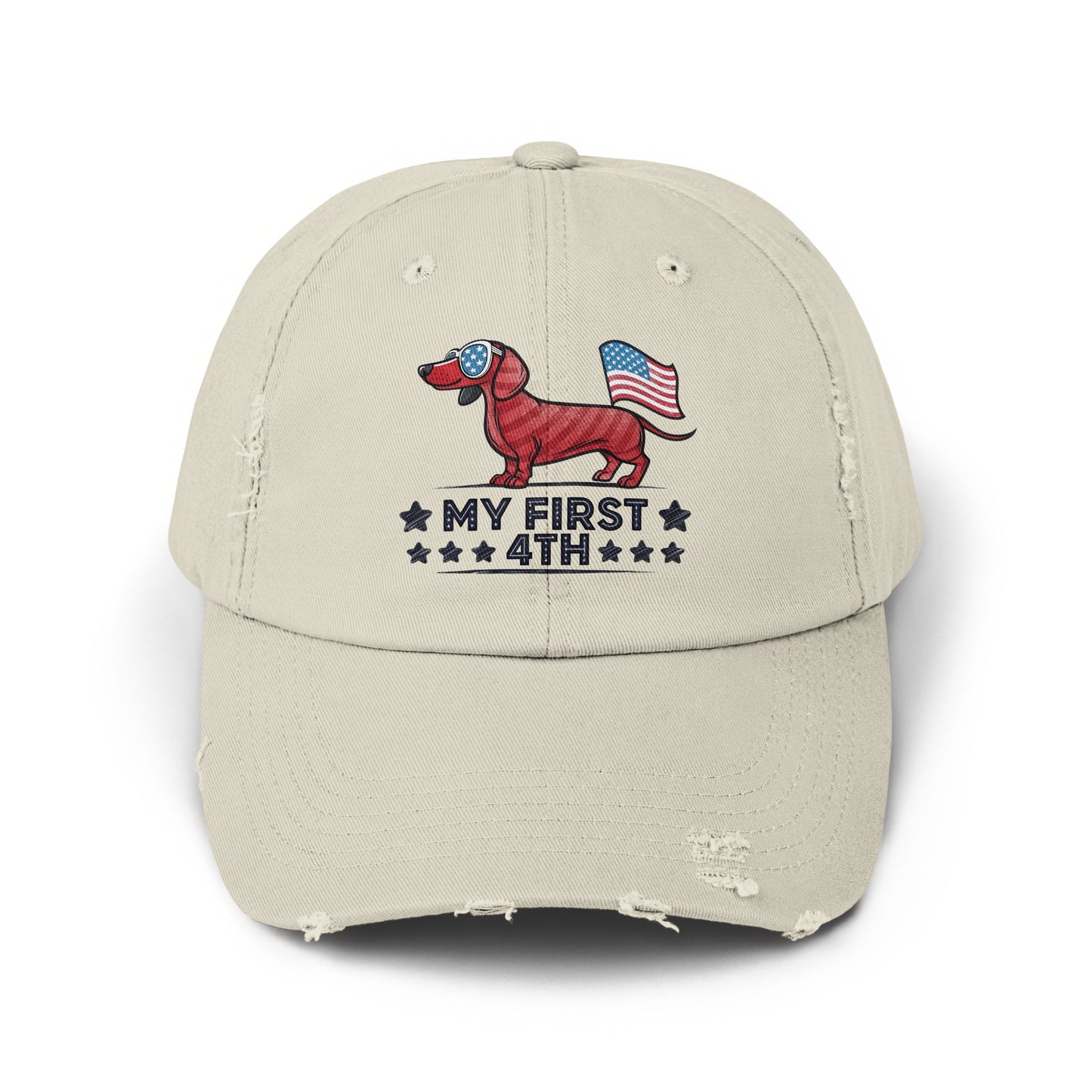 My First 4th Dog American Flag Design Hat product type