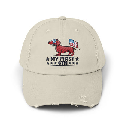 My First 4th Dog American Flag Design Hat product type
