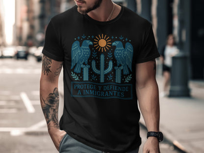 Protege y Defiende a Inmigrantes themed T-Shirt product