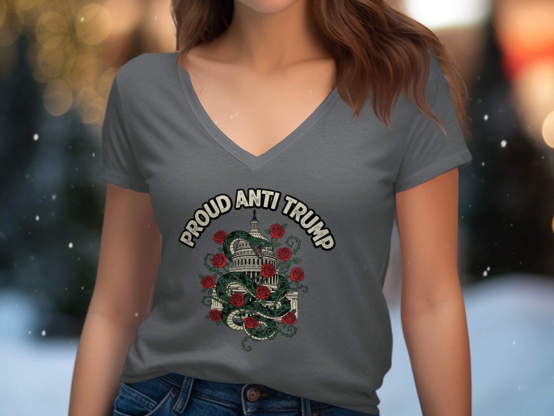 Proud Anti Trump Graphic Tee Statement product