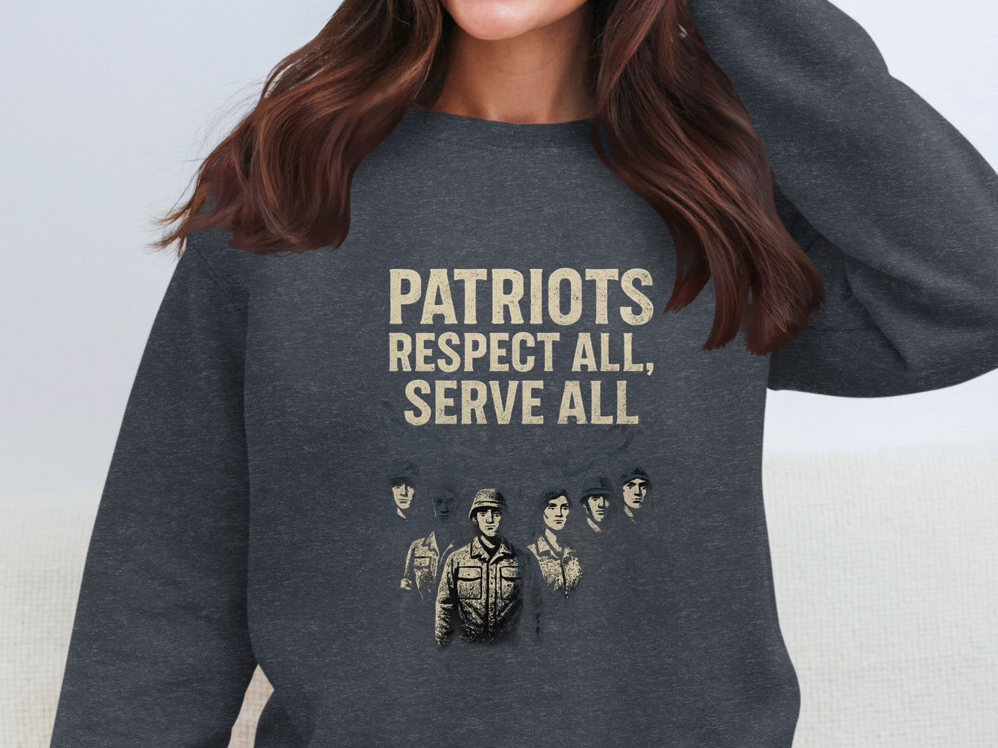 Patriots Respect All Serve All Graphic Sweatshirt product