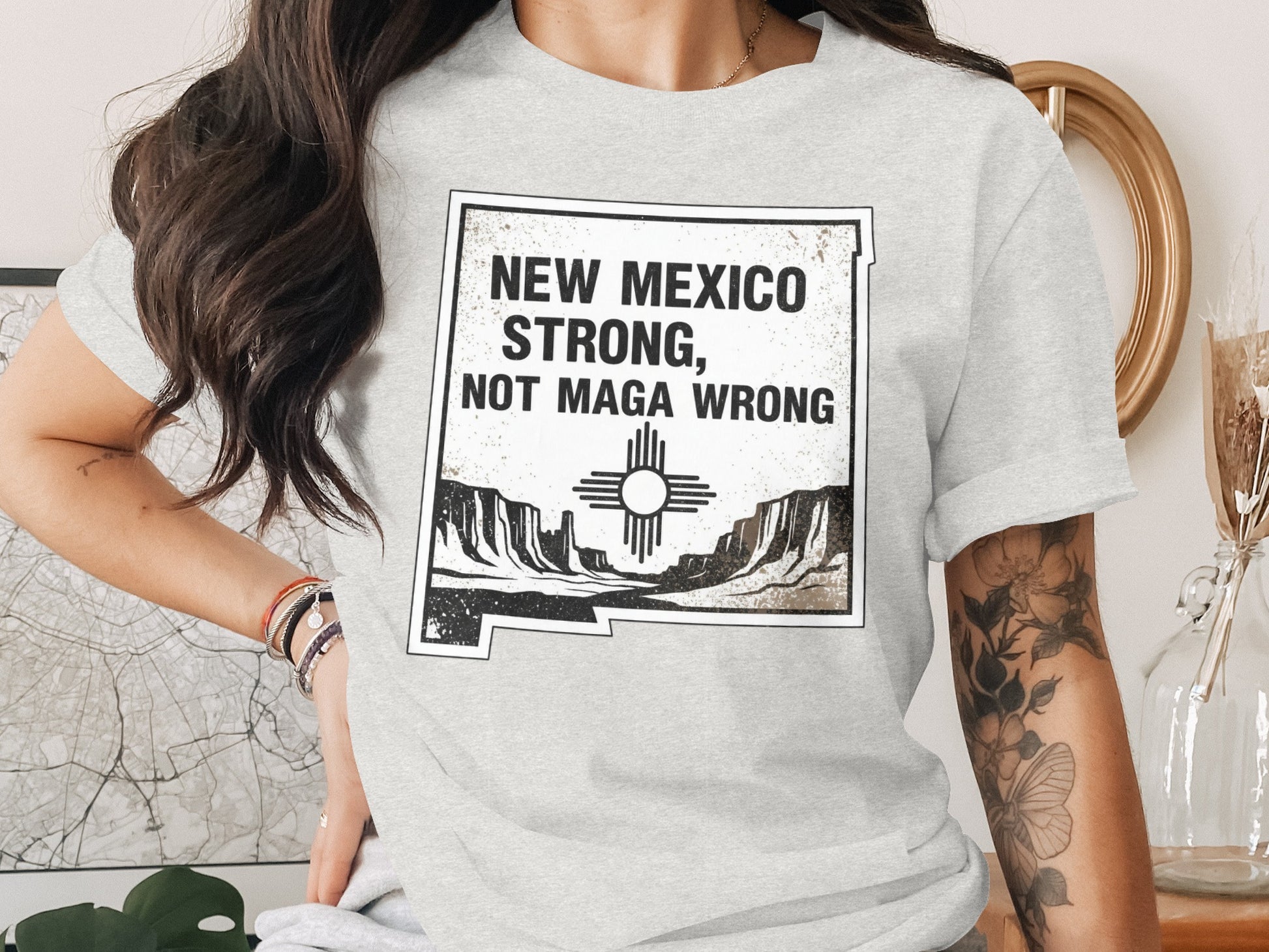 New Mexico Strong Not Maga Wrong T-Shirt product type
