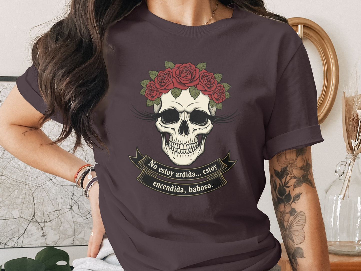 No estoy ardida estoy encendida baboso T-shirt product