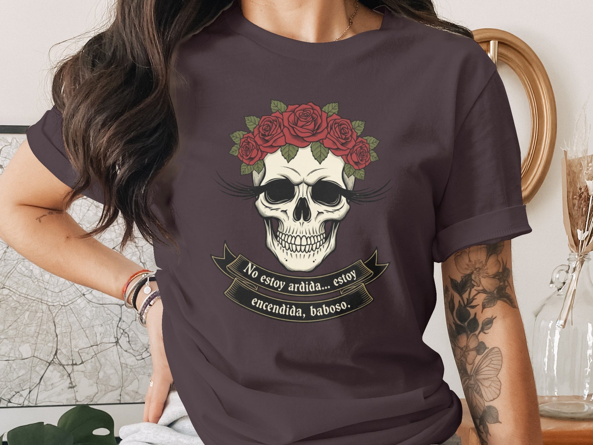 No estoy ardida estoy encendida baboso T-shirt product