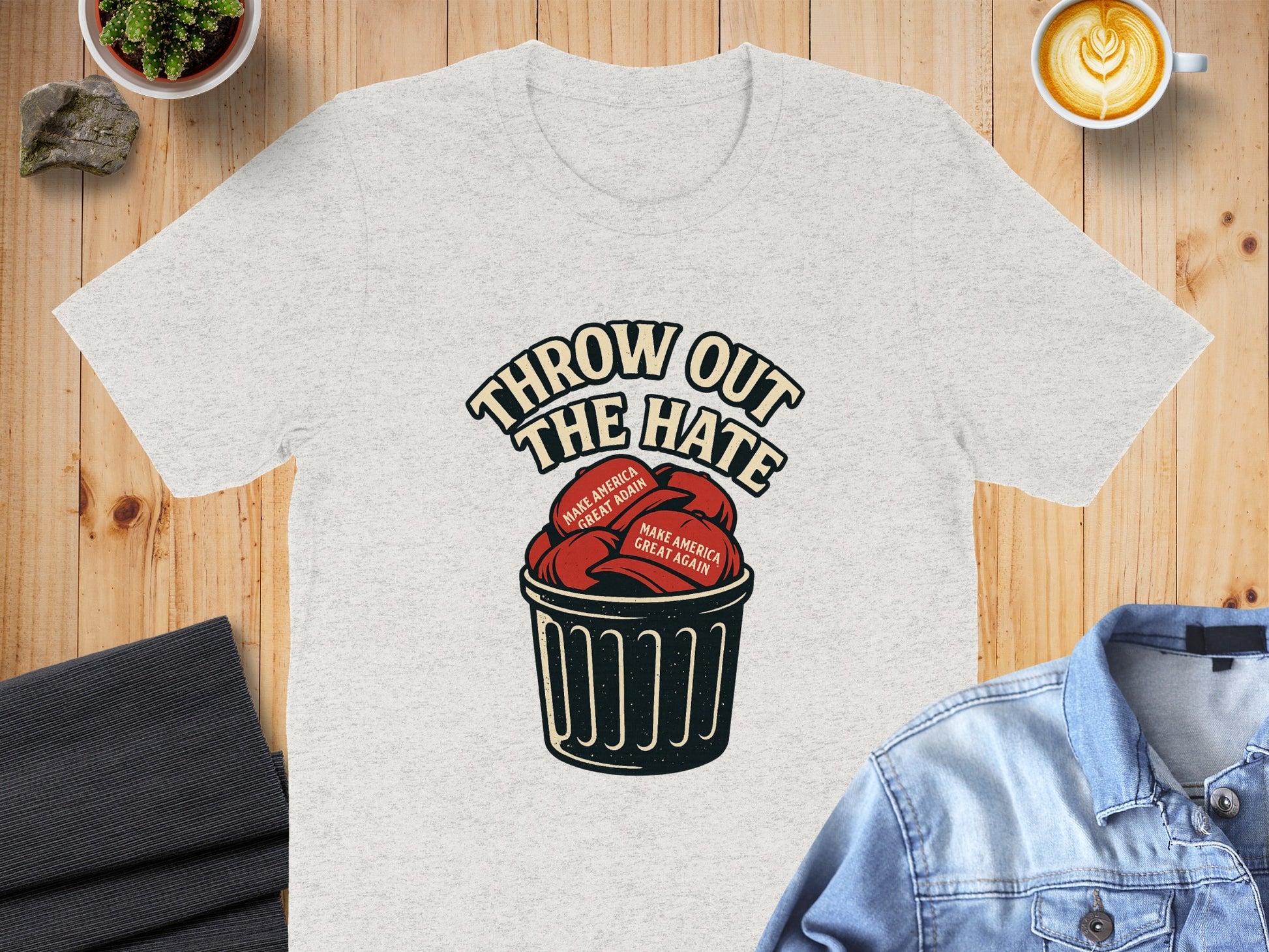 Throw Out The Hate Graphic Tee Shirt product