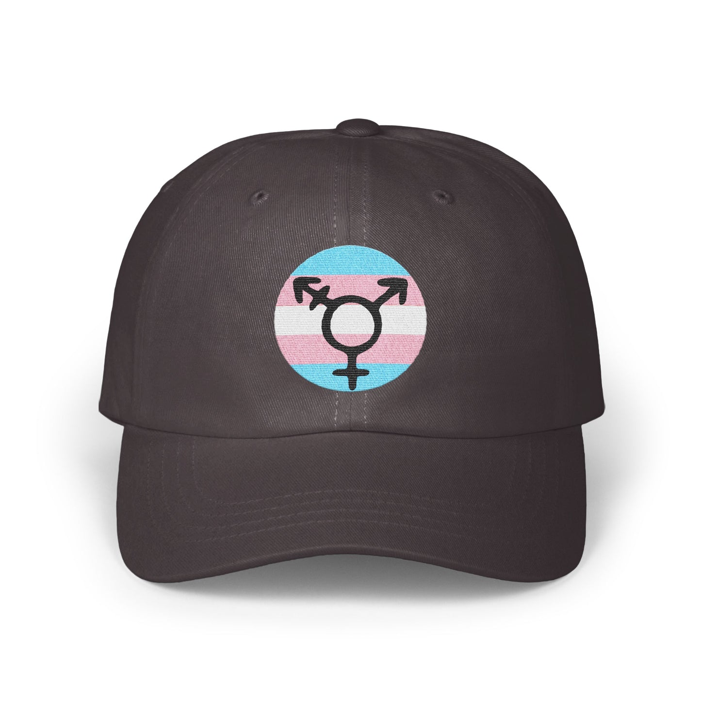 Transgender Pride Symbol on Black Hat product type
