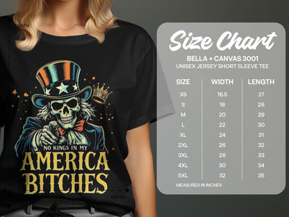 No Kings In My America Bitches Graphic Tee product