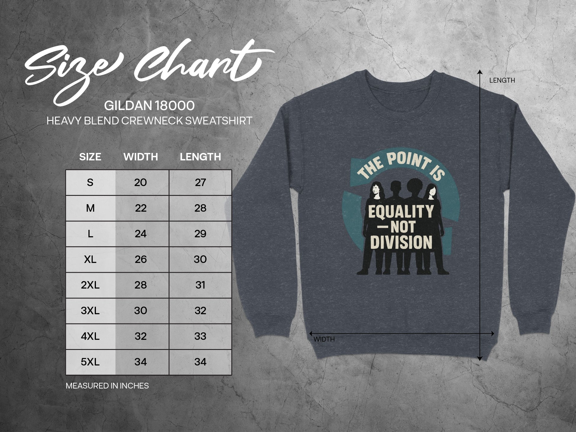 The Point Is Equality Not Division Sweatshirt product