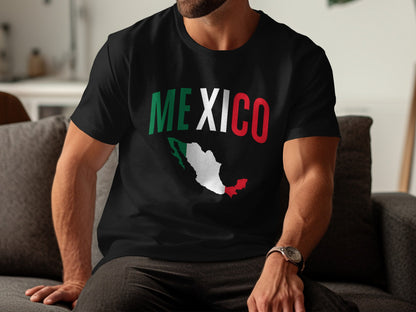 Mexico Flag Map Design Graphic T-Shirt product type