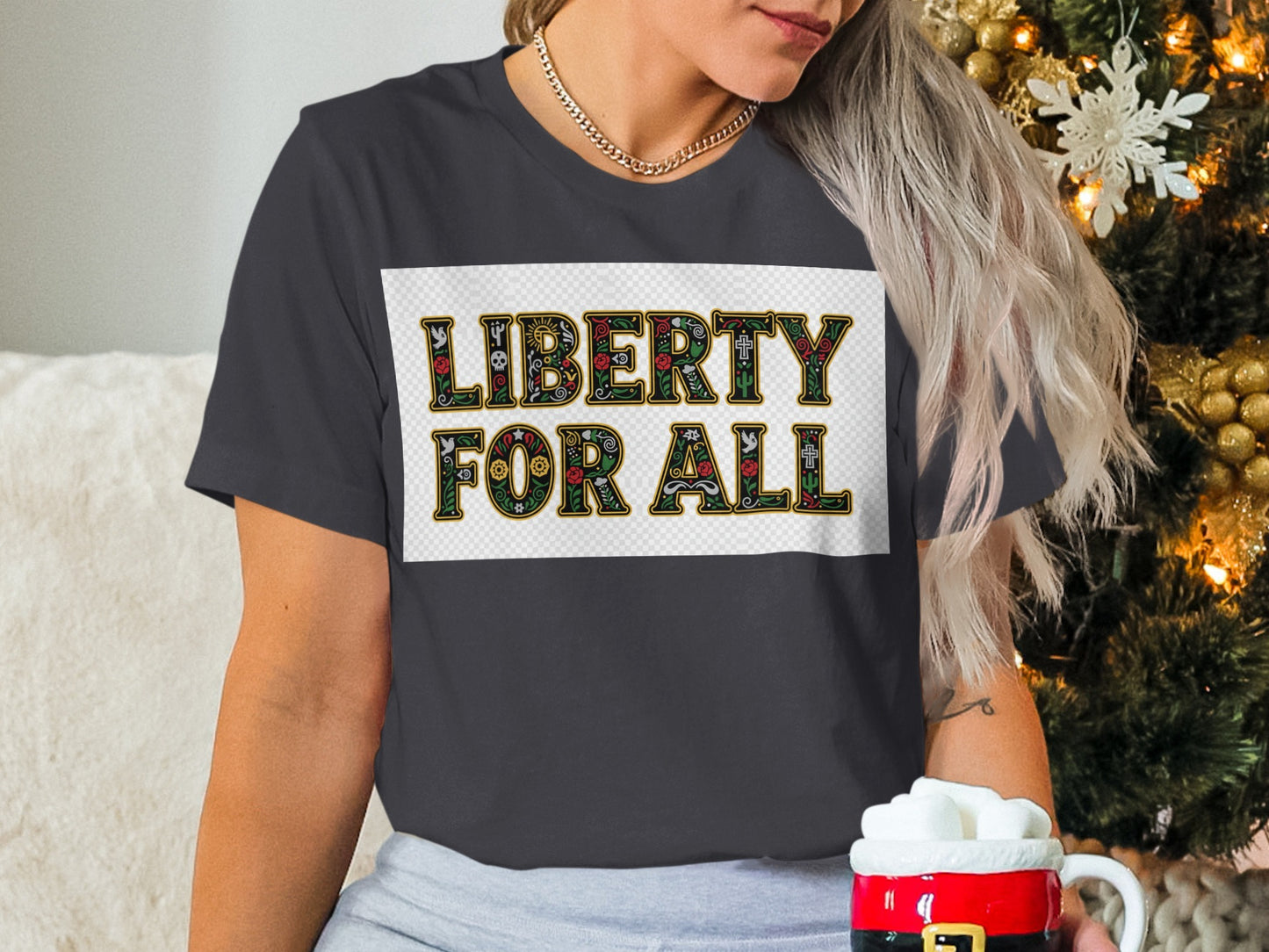 Liberty for All Graphic Tee Ideal Holiday Shirt