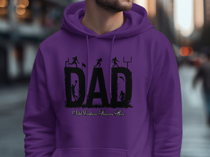 Dad Sports Theme Hoodie Custom Names Free product type