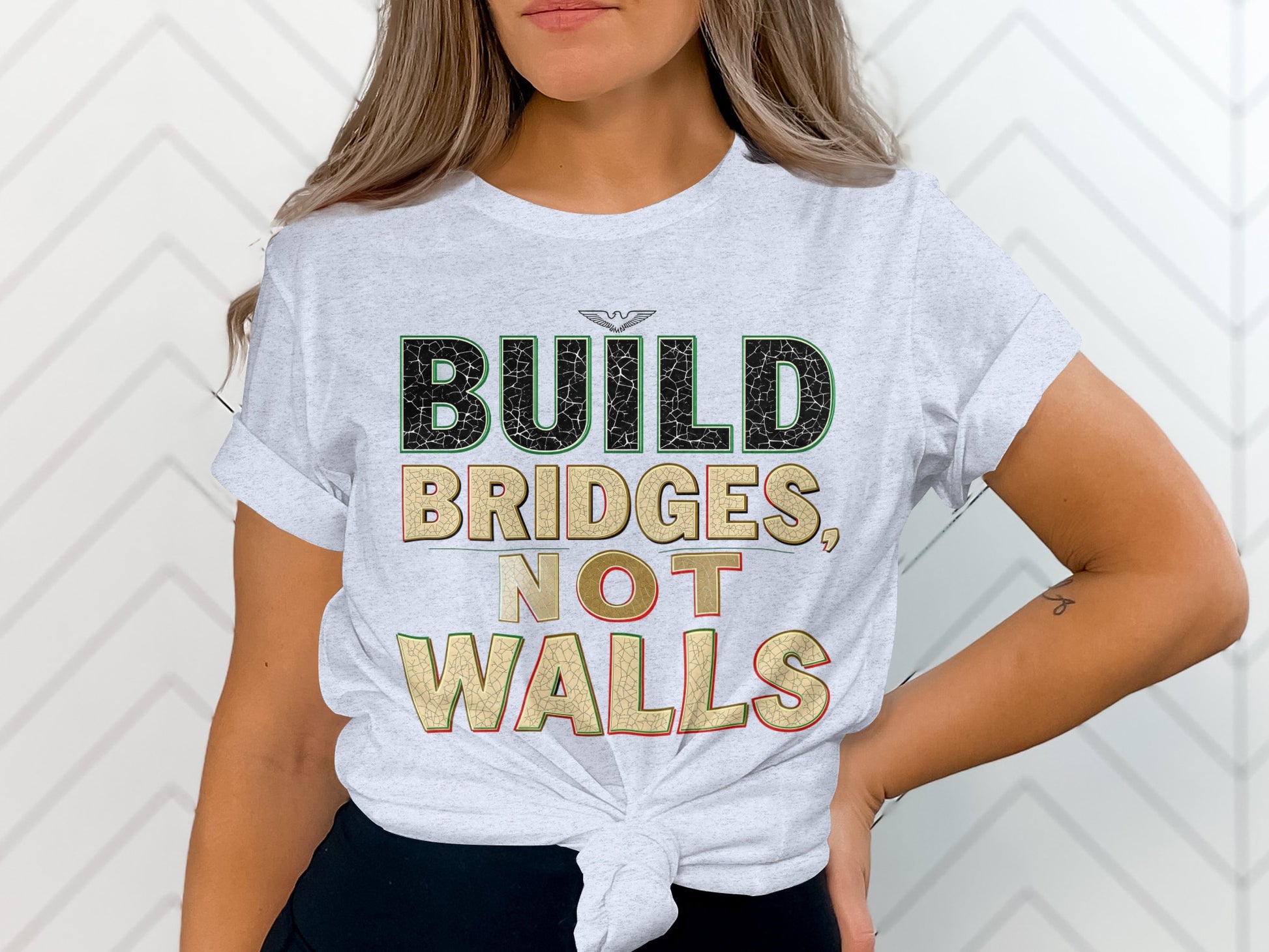 Build Bridges Not Walls Graphic T-Shirt product type