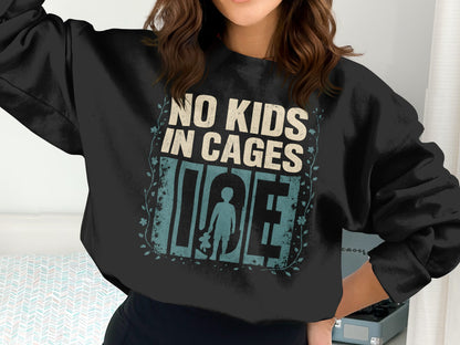 No Kids In Cages Statement Sweatshirt product