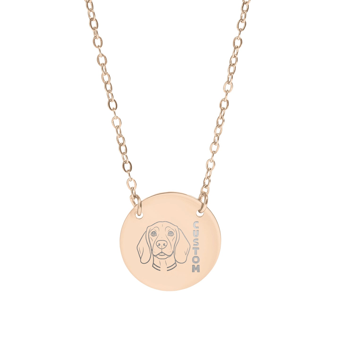 Beagle Dog Art Custom Or Personalized Necklace