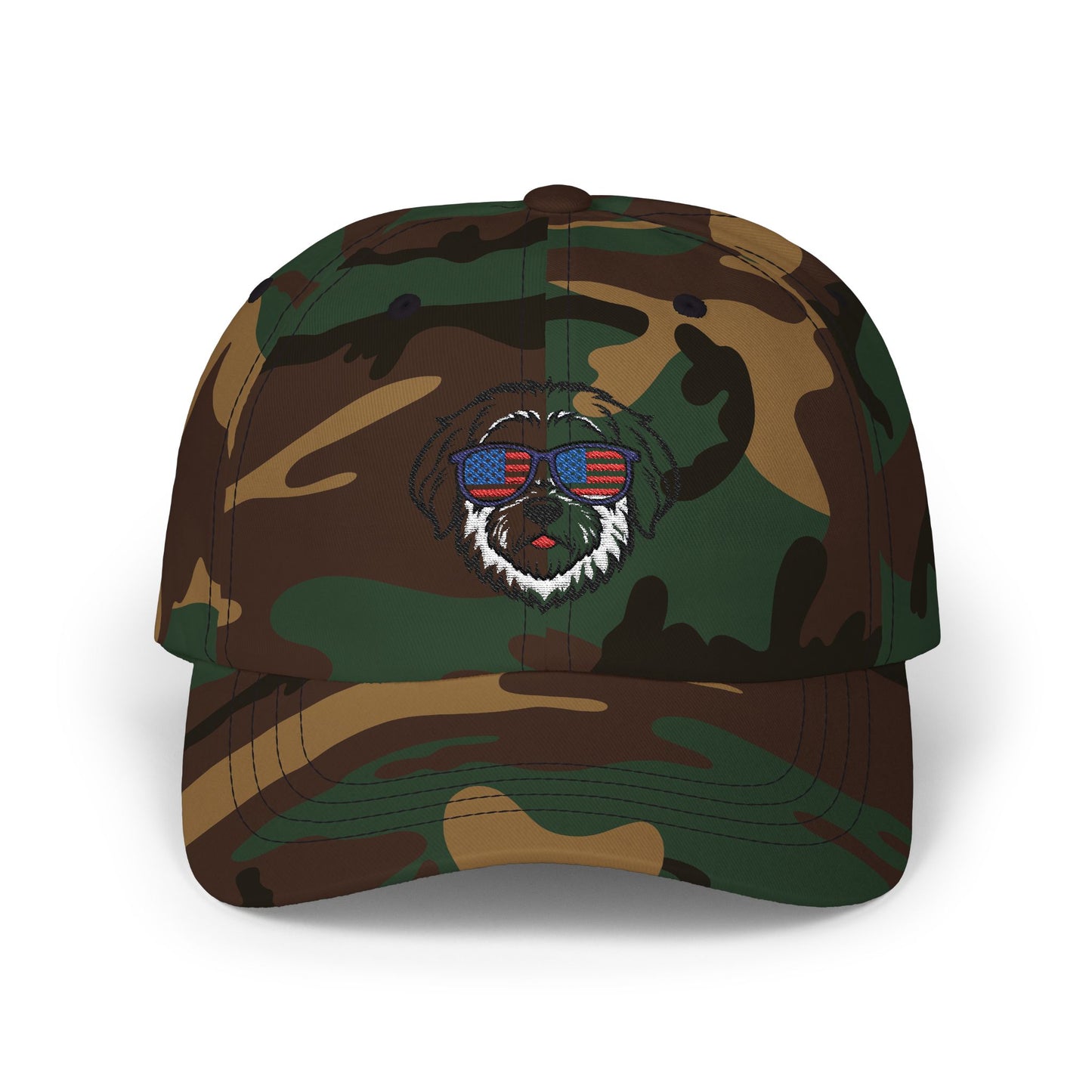 Patriotic Dog Dad Cap - Adjustable Classic Hat for Pet Lovers
