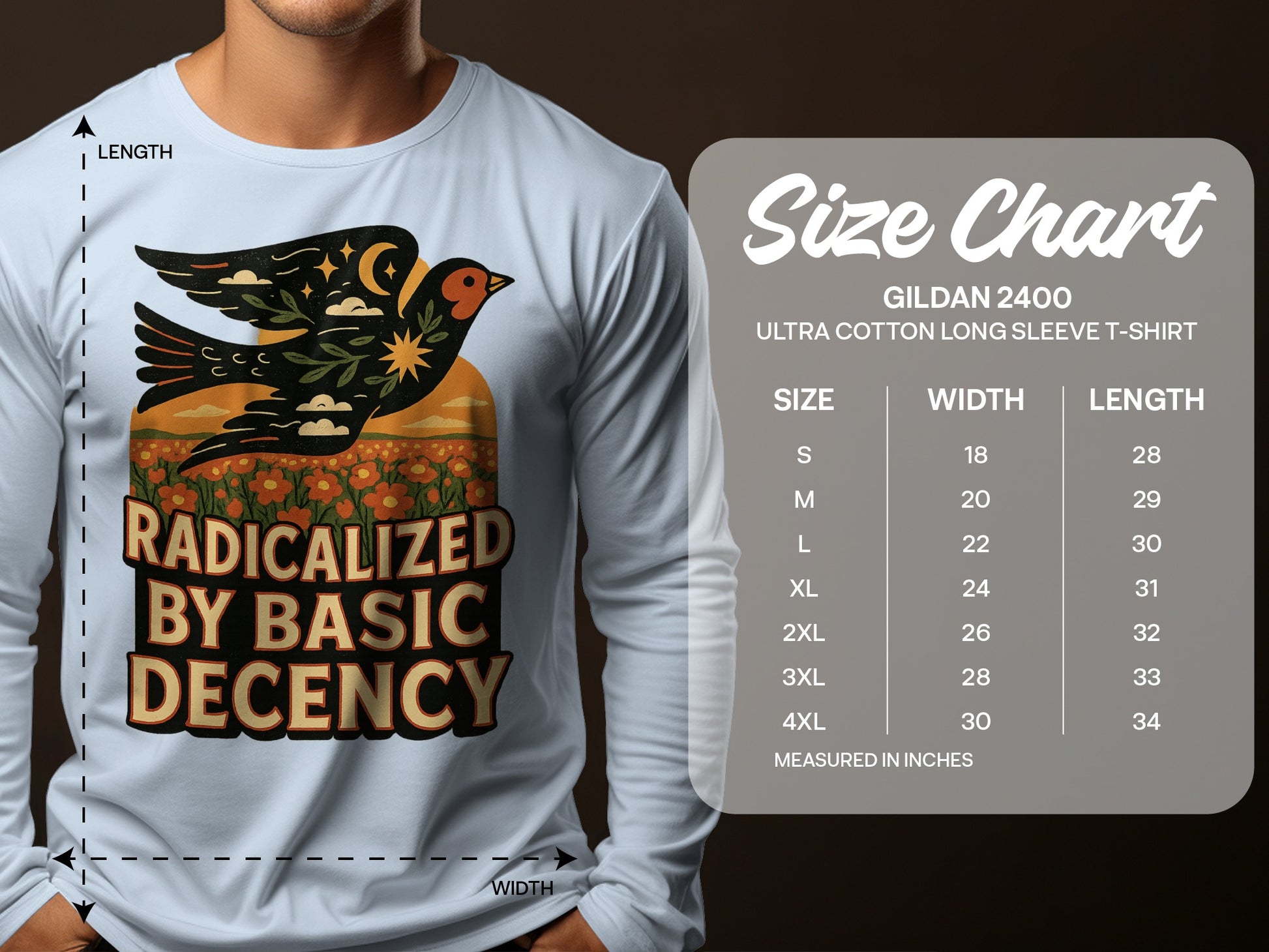 Radicalized By Basic Decency Long Sleeve T-shirt