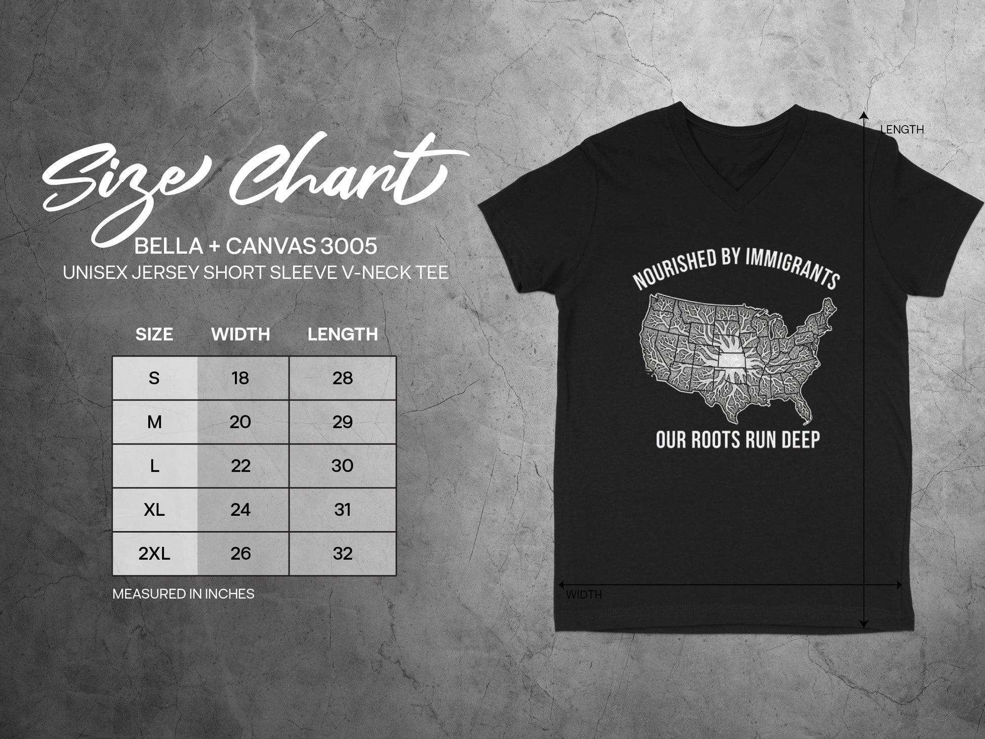 Nourished By Immigrants Our Roots Run Deep Tee