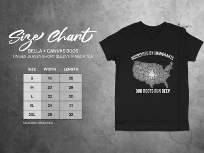 Nourished By Immigrants Our Roots Run Deep Tee