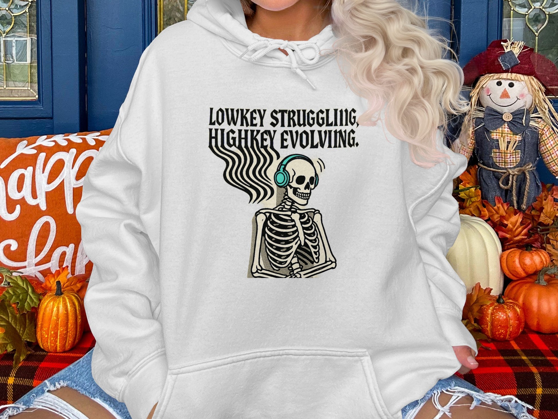 Lowkey Struggling Highkey Evolving Hoodie product