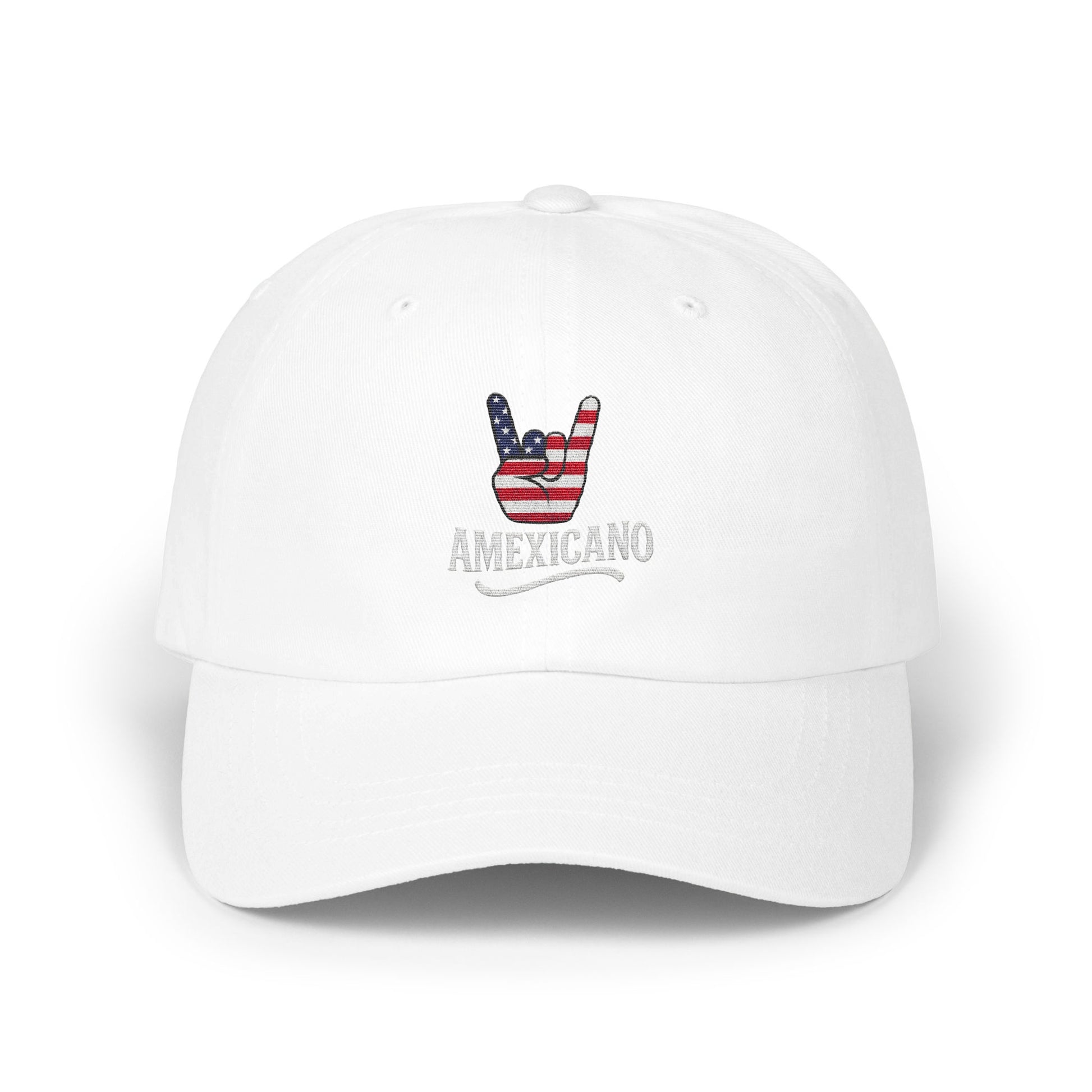 AMEXICANO White Hat with USA Flag Design product