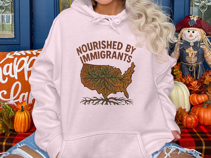 Nourished by Immigrants Printed Hoodie product