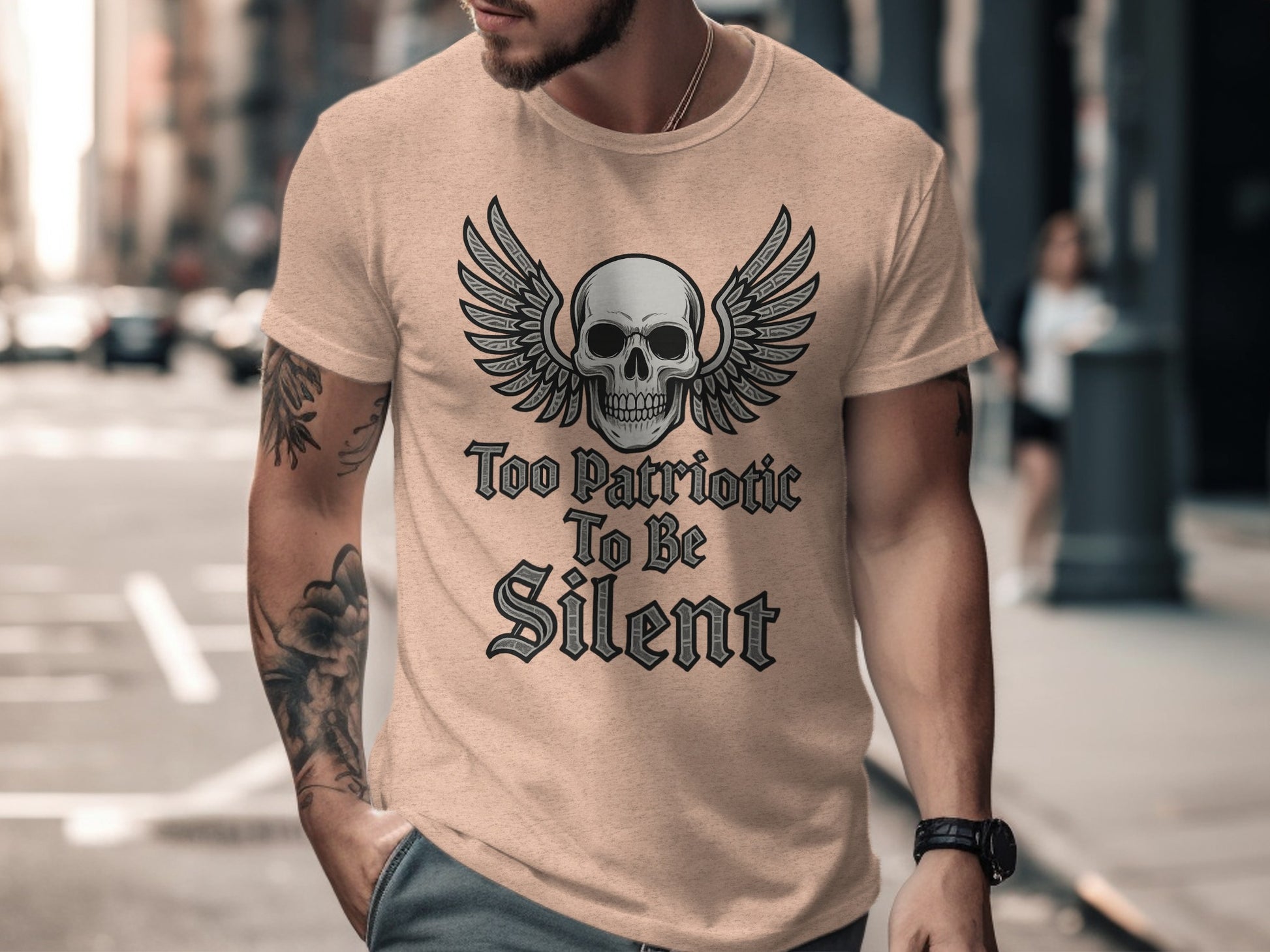 Too Patriotic To Be Silent Graphic Tee