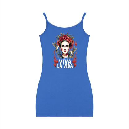 Frida Kahlo FDT Subtle Message Dress Women's Solid Tight Sleeveless Dress