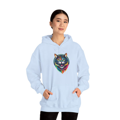 Pride hoodie Colorful Cat Design Unisex Hoodie – Cozy & Vibrant Sweatshirt for Animal Lovers