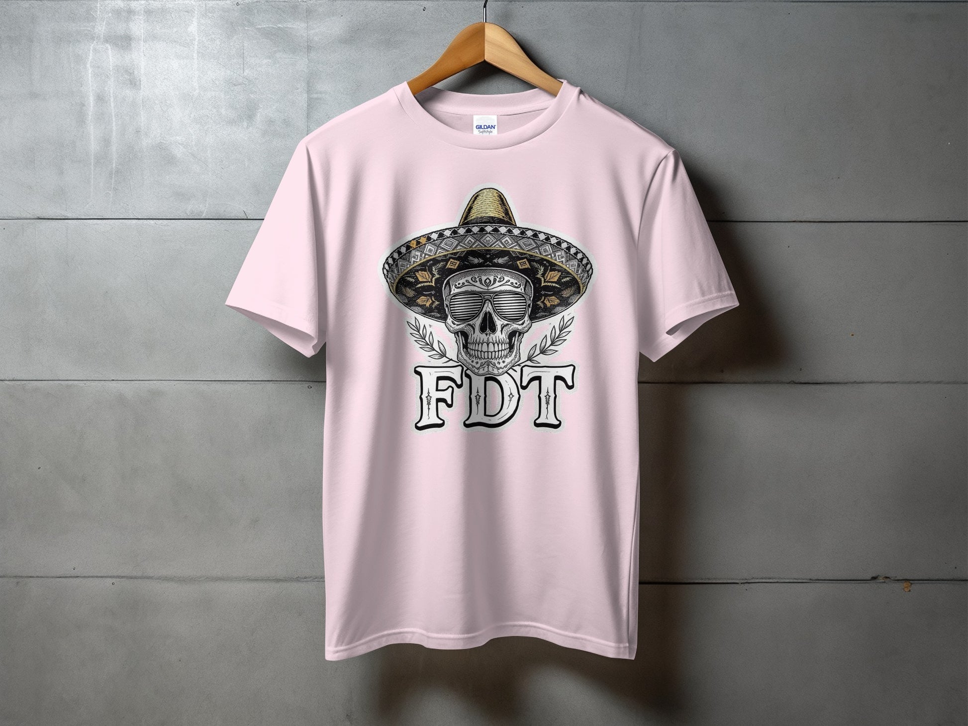 Stylish FDT Skull Design Oversized Graphic T-Shirt product