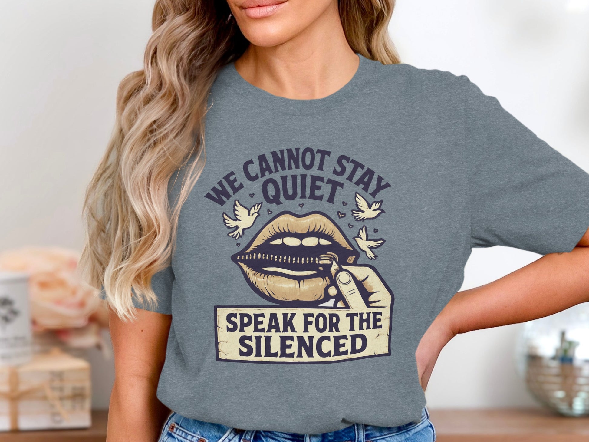 We Cannot Stay Quiet Speak for the Silenced T-Shirt
