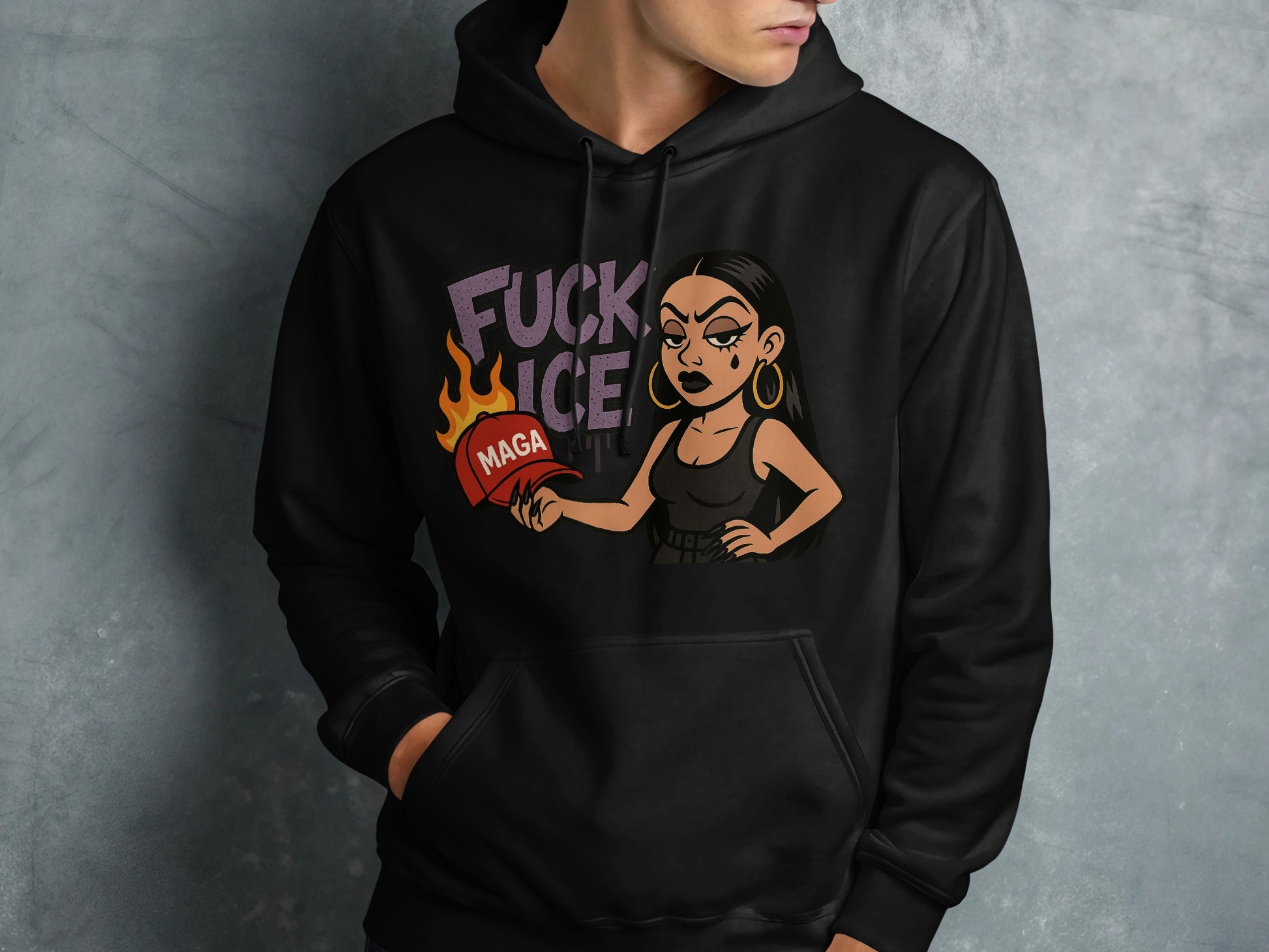 Provocative Graphic Hoodie for Bold Statement product