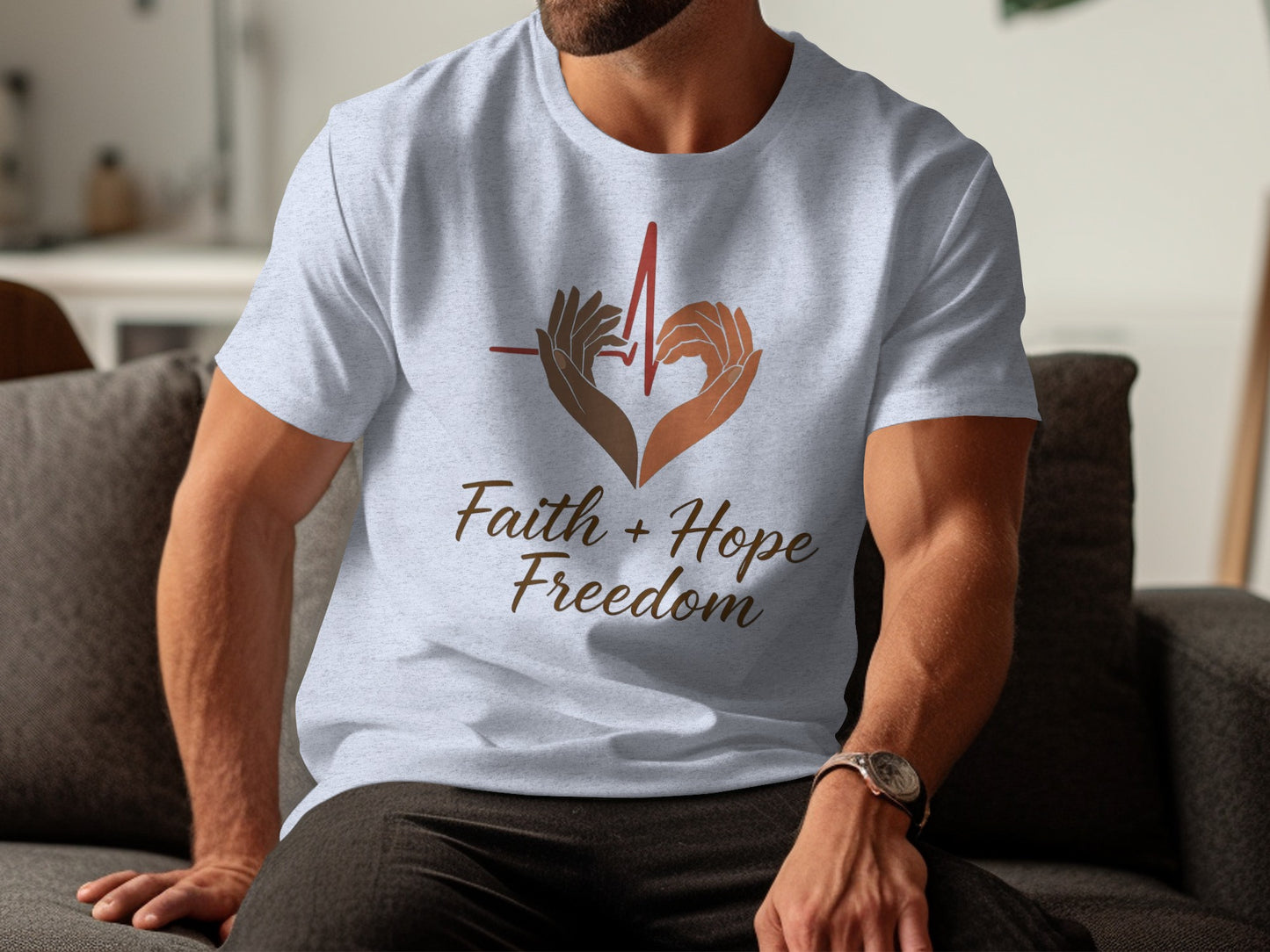 Faith Hope Freedom Graphic T-Shirt product type