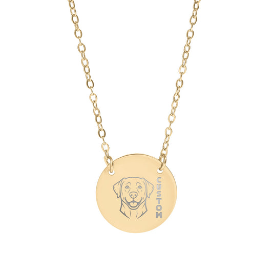 Smiling Dog for Custom or Personalized Necklace Design