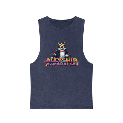 Unisex Stonewash Tank Top