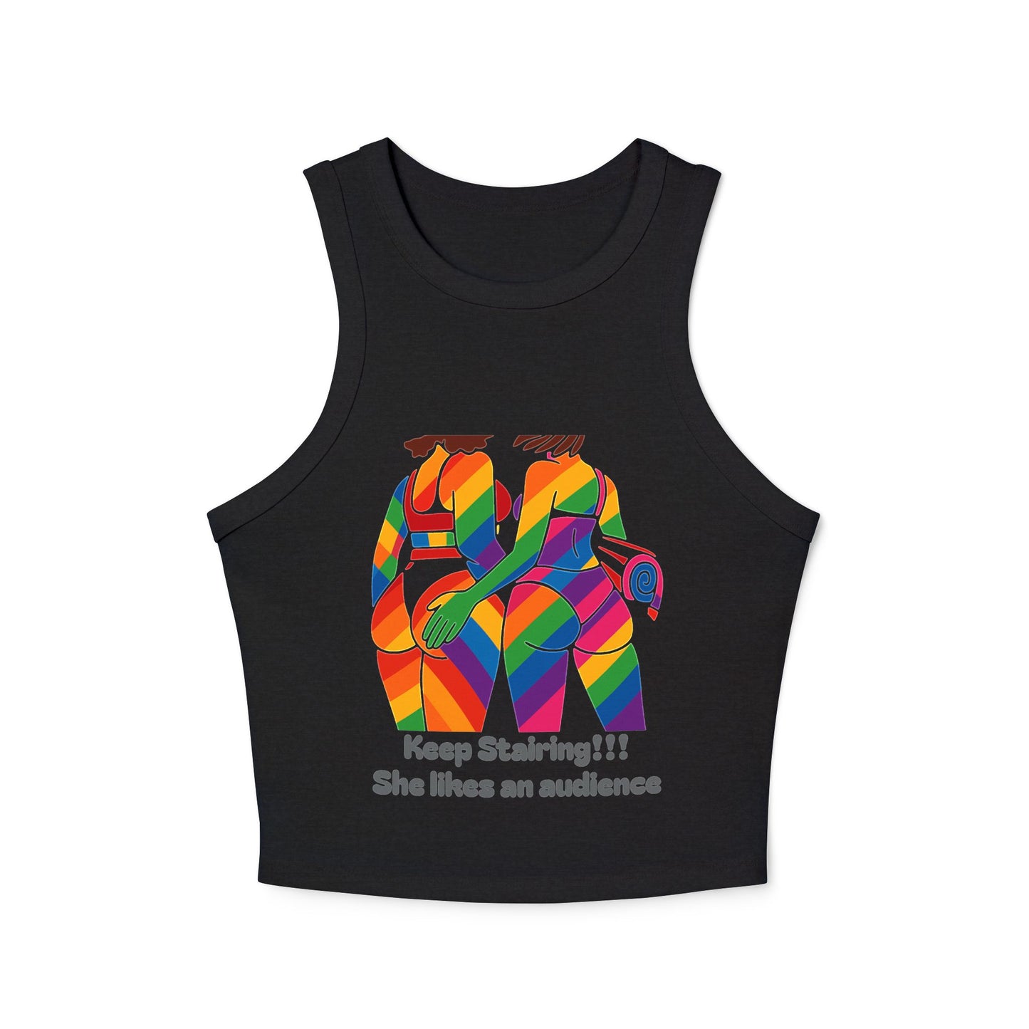 Pride tank top Vibrant Art Racerback Tank, Colorful Summer Top, LGBTQ+ Pride Apparel, Festival Wear, Casual Summer Outfit, Unique Gift Idea